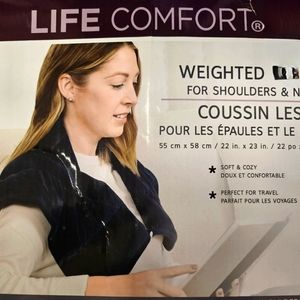 Weighted shoulder and neck wrap